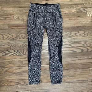 Lululemon Athletica Black and White Patterned Pants